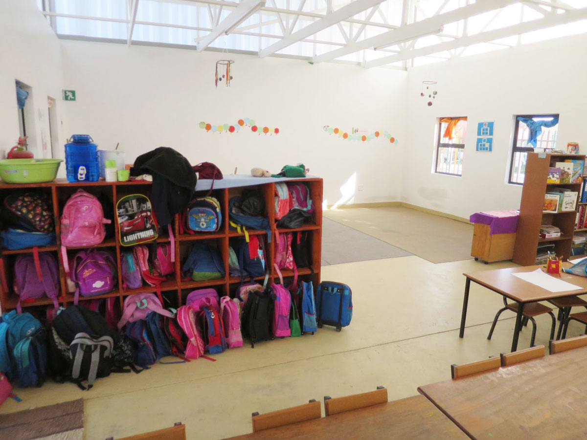 Schulraum im Noluthando Day Care Centre in Khayelitsha, Kapstadt